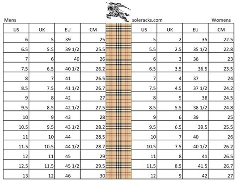 burberry shoes size 42|Burberry size chart.